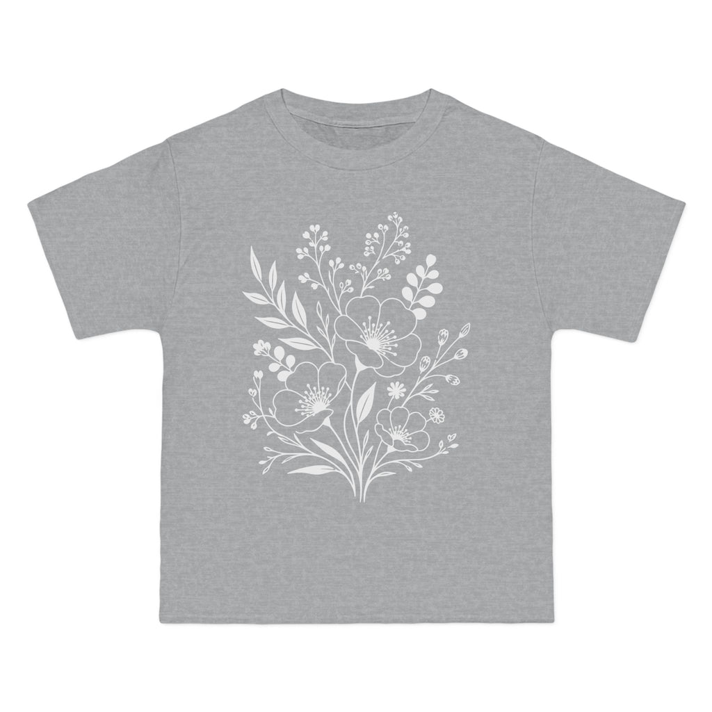 Boho Wildflower T-Shirt | Botanical Floral Print Comfort Tee for Women